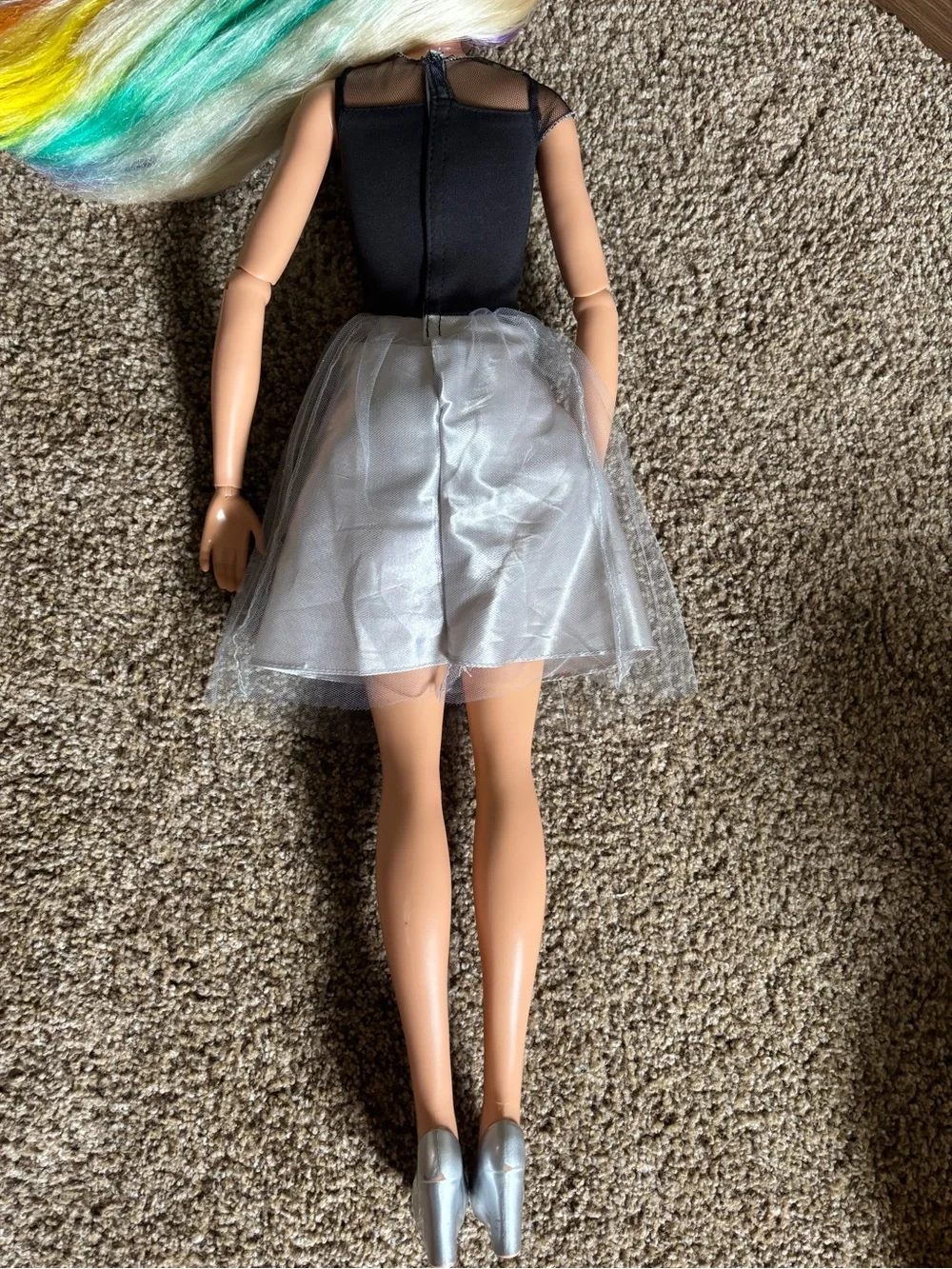 2016 Barbie Just Play Mattel My Size 28” Rainbow Sparkle Stripe Doll
